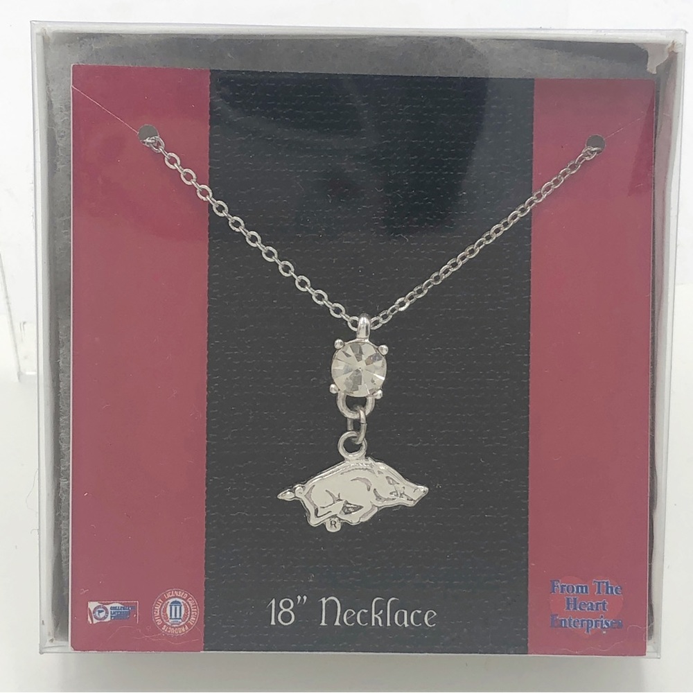 Arkansas Razorbacks Charm Necklace